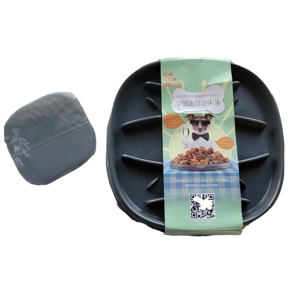 Slow Feeder Dog Bowl with Spreader